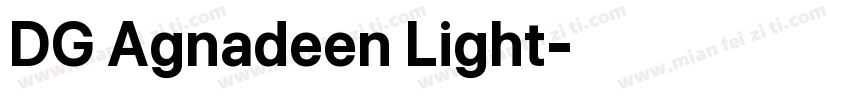 DG Agnadeen Light字体转换